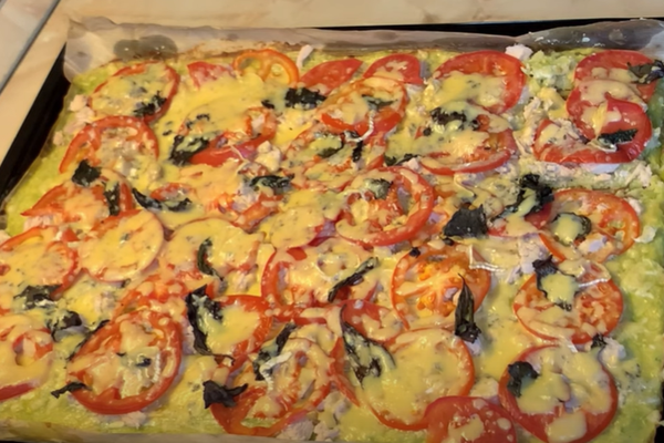 рецепт пиццы кабачковой с сыром в духовке